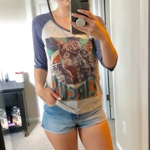 Oversized Graphic Baseball Tee